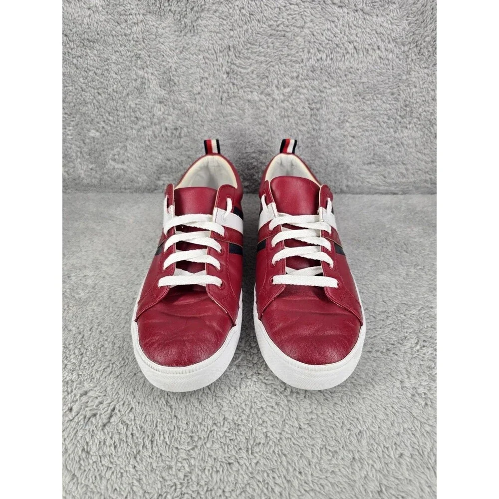 Tommy Hilfiger Sneaker 9.5 Twlireai Red Lace Up Shoes Womens Comfort